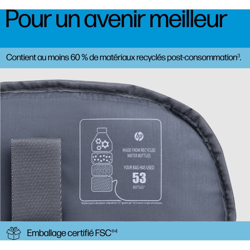 HP Sac à dos pour ordinateur portable Travel Plus 30L 17 pouces
