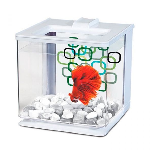 Marina Kit Aquário Betta Ez Care Branco 2,5L