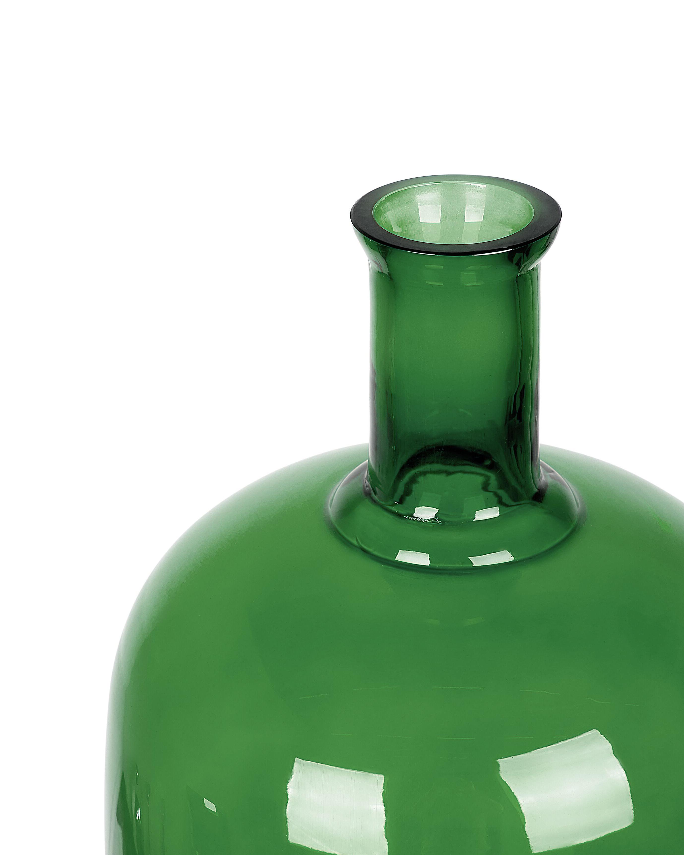 Bloemenvaas KORMA Glas 45 cm Smaragdgroen