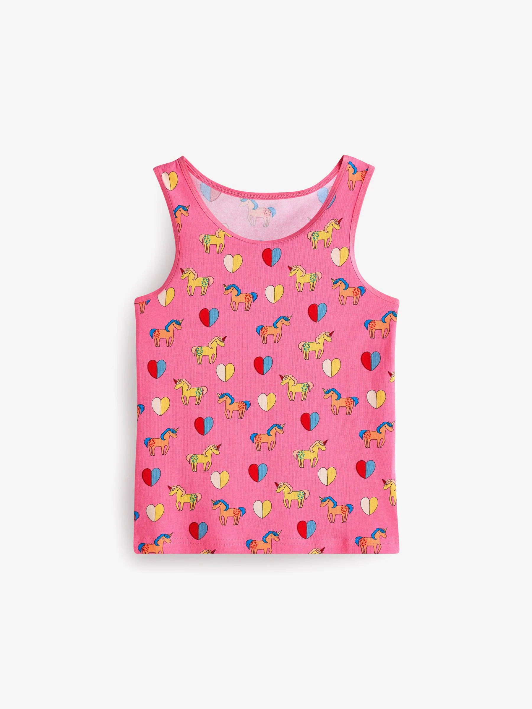 Roze/blauw - Set van 3 hemdjes met feeënprint (1,5-16 jr)