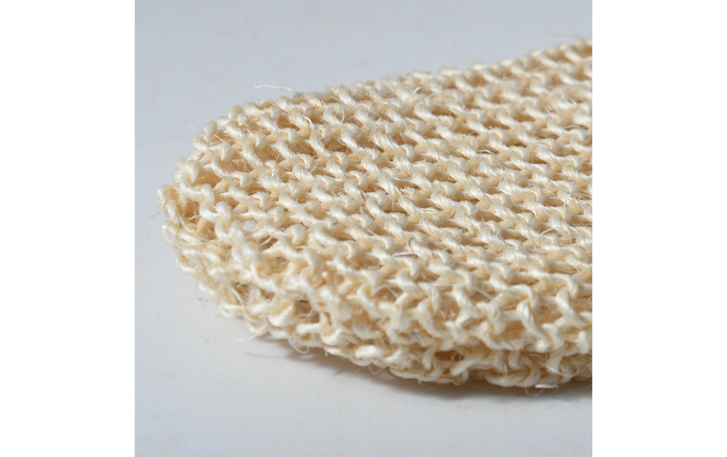 Peelinghandschuh aus Sisal 25 x 18 cm, WeissBadehandschuh