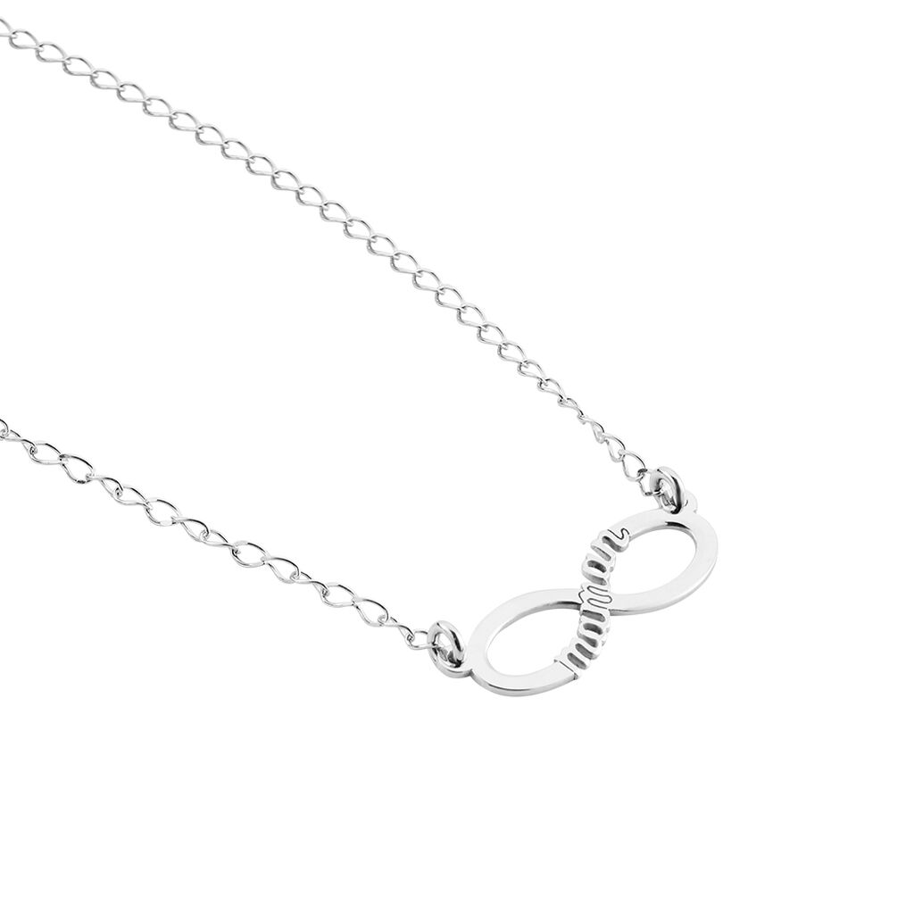 Collier Xara Argent Blanc