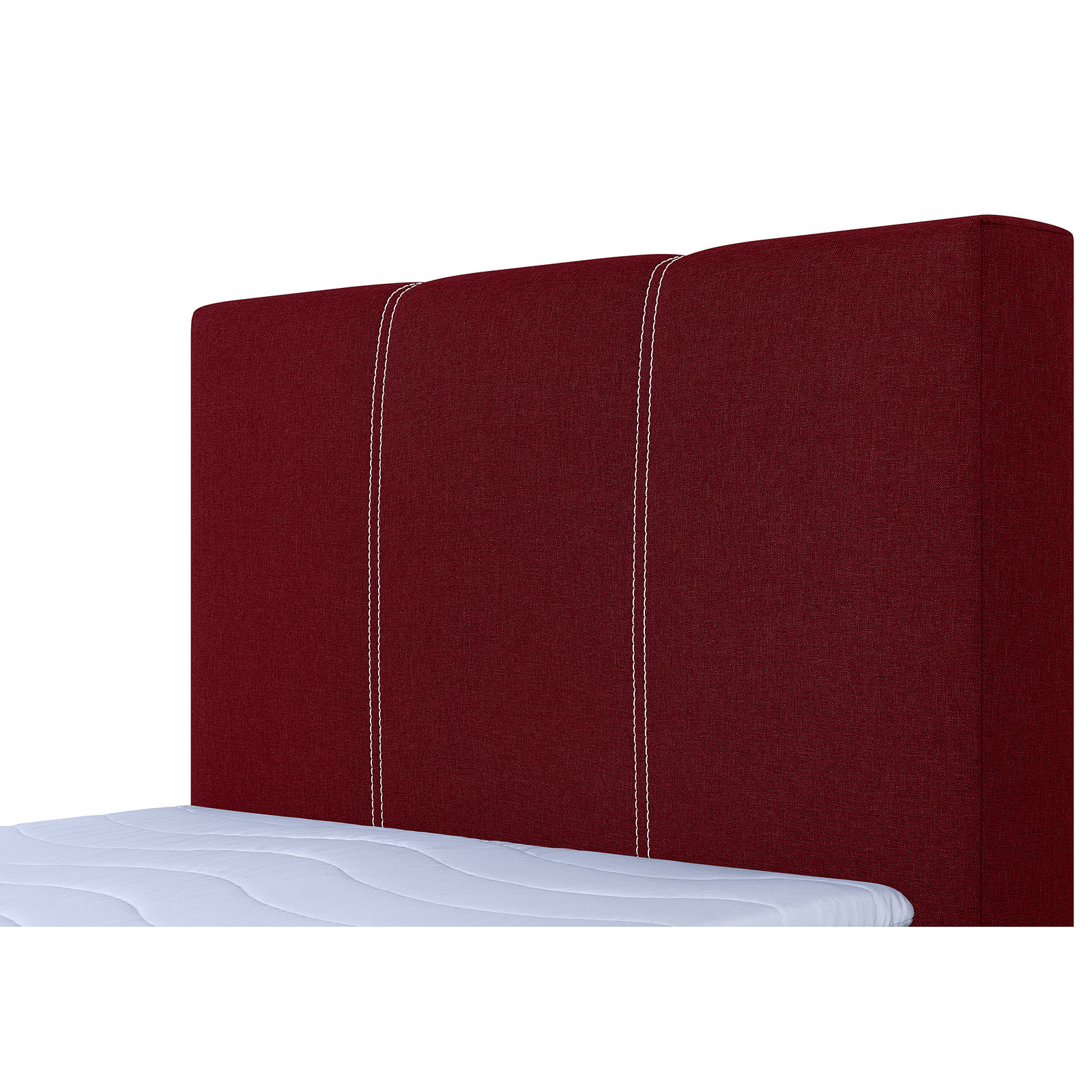 Boxspringbett - rot - H3 - Bonell-Federkern - 90x200 cm