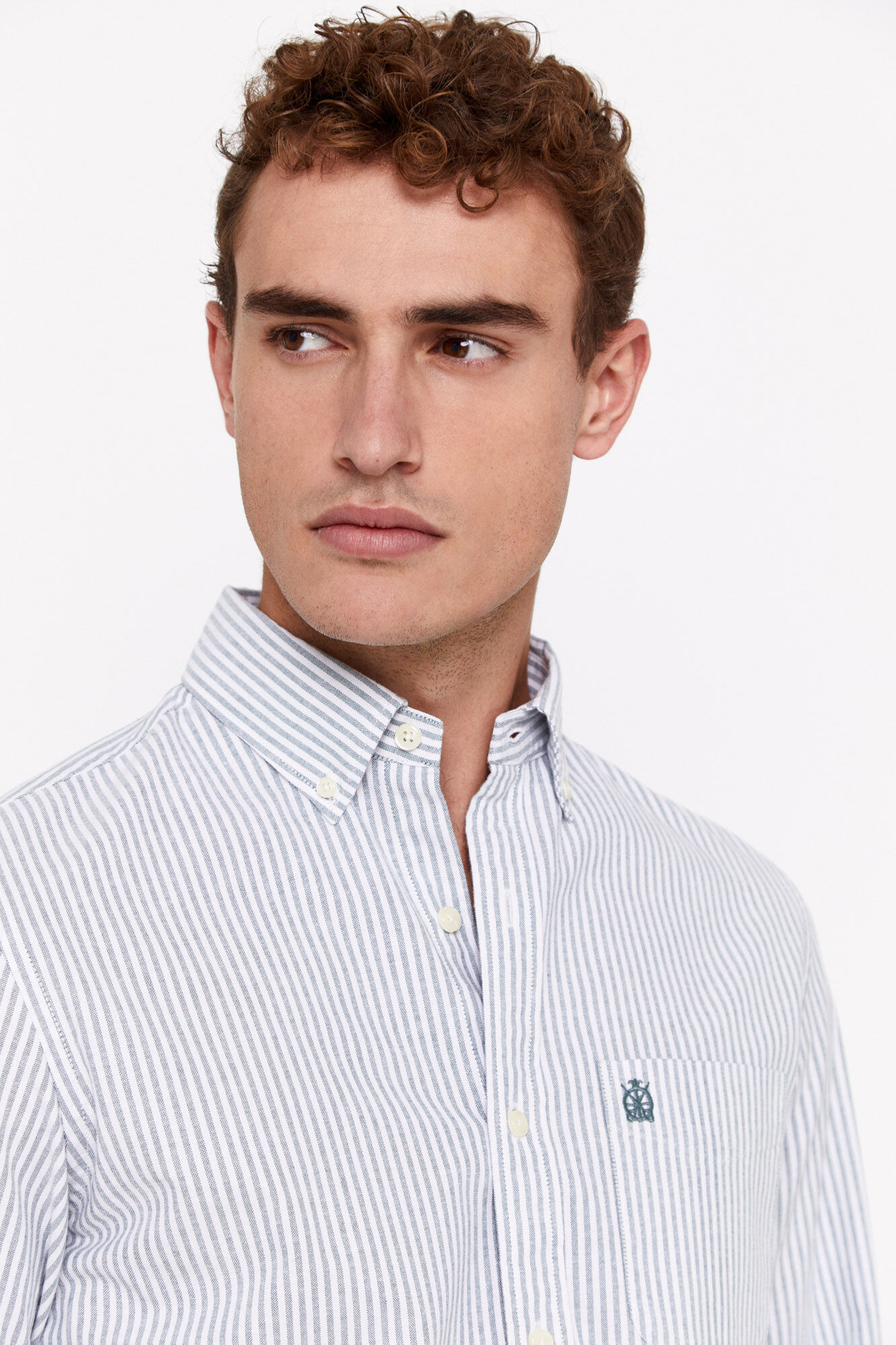 camisa oxford listrada