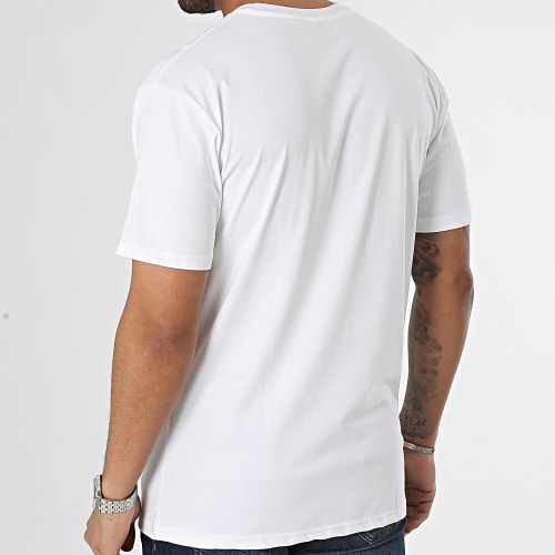 Tee Shirt Poche Blanc Vert