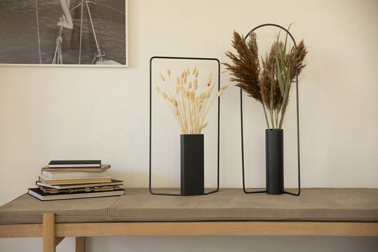 Fermob Itac Cylandrical vaas 76cm Clay Grey
