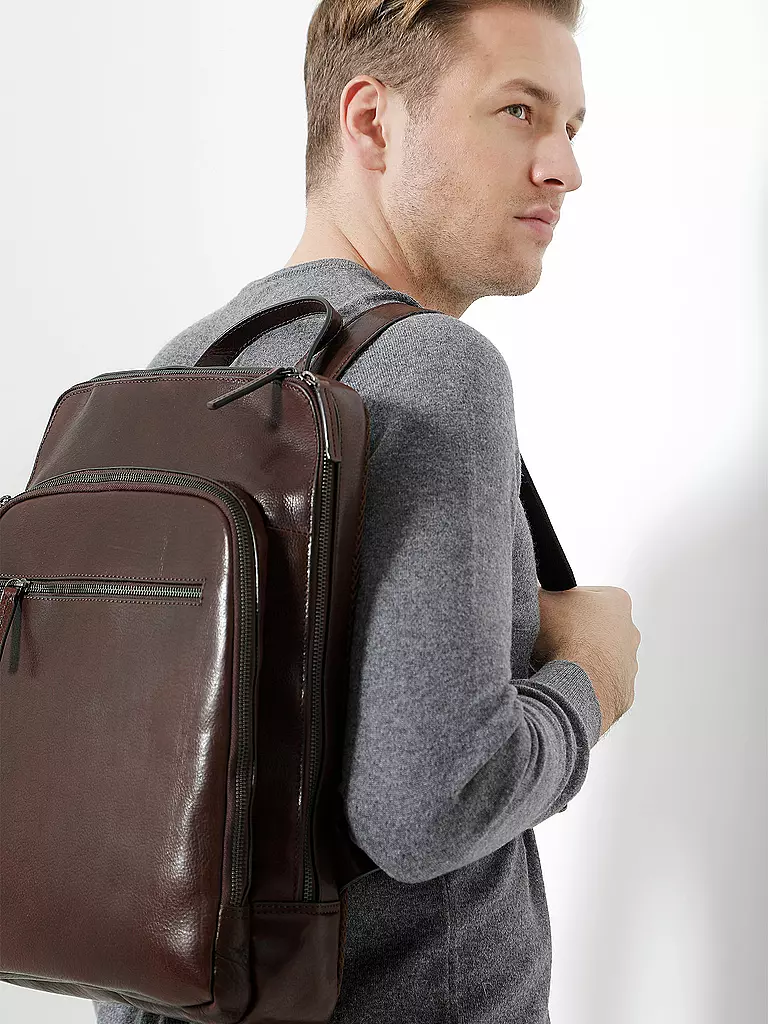 LEONHARD HEYDEN Lederrucksack 