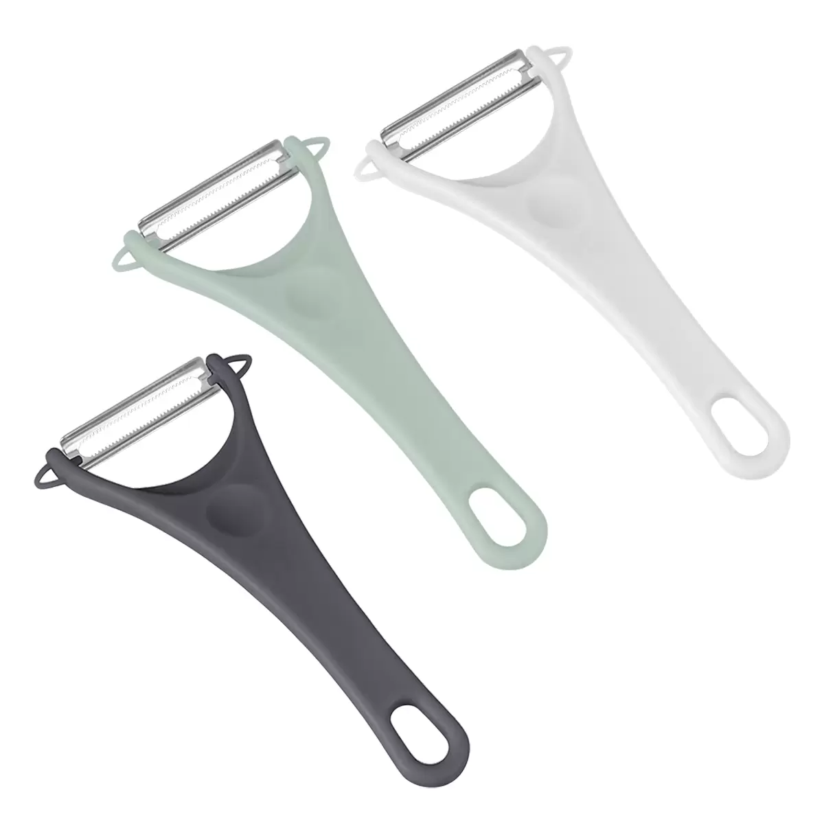 Sparschäler Tomato weiss,türkis,grau