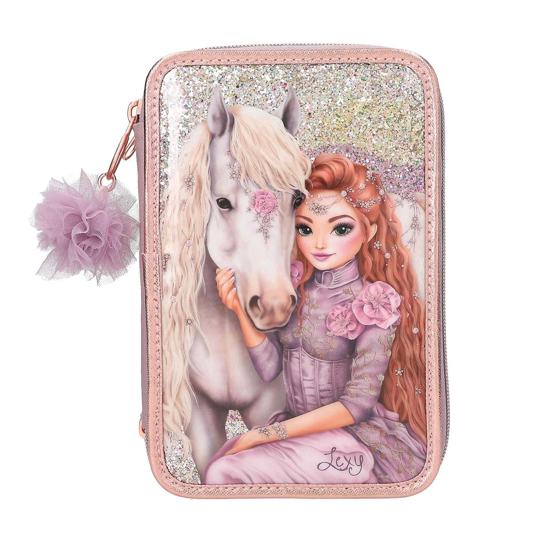 TOPModel 3-vaks etui VIVA VIOLET