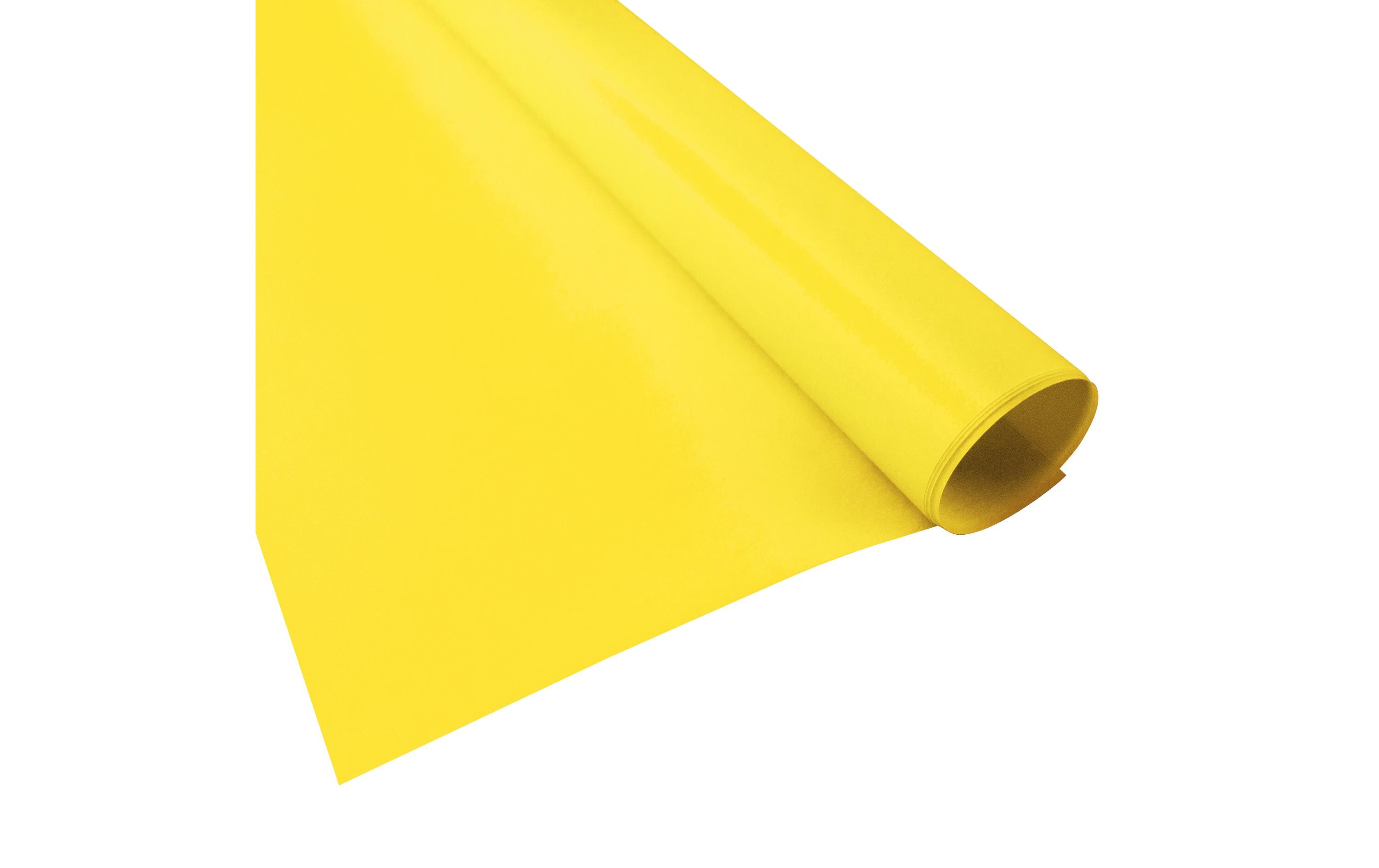 Transparentpapier Uni 50 x 61 cm, 115 g/m², SonnengelbTransparentpapier für die Gestaltung von Fenstern oder anderen Bastelideen