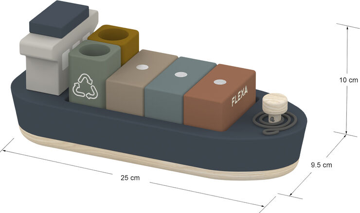FLEXA Containerskib Multi color