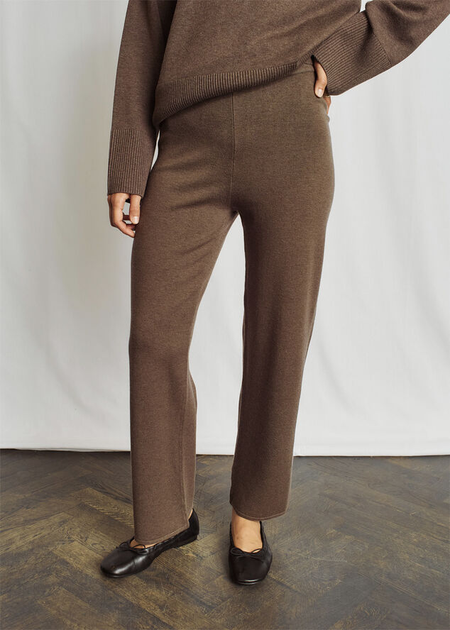 Bruun & Stengade BS Scarlett Pants - Merino Wool Blend Brown