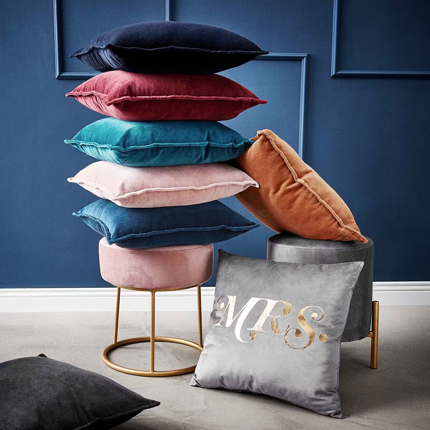 COTTON VELVET Dekokissen