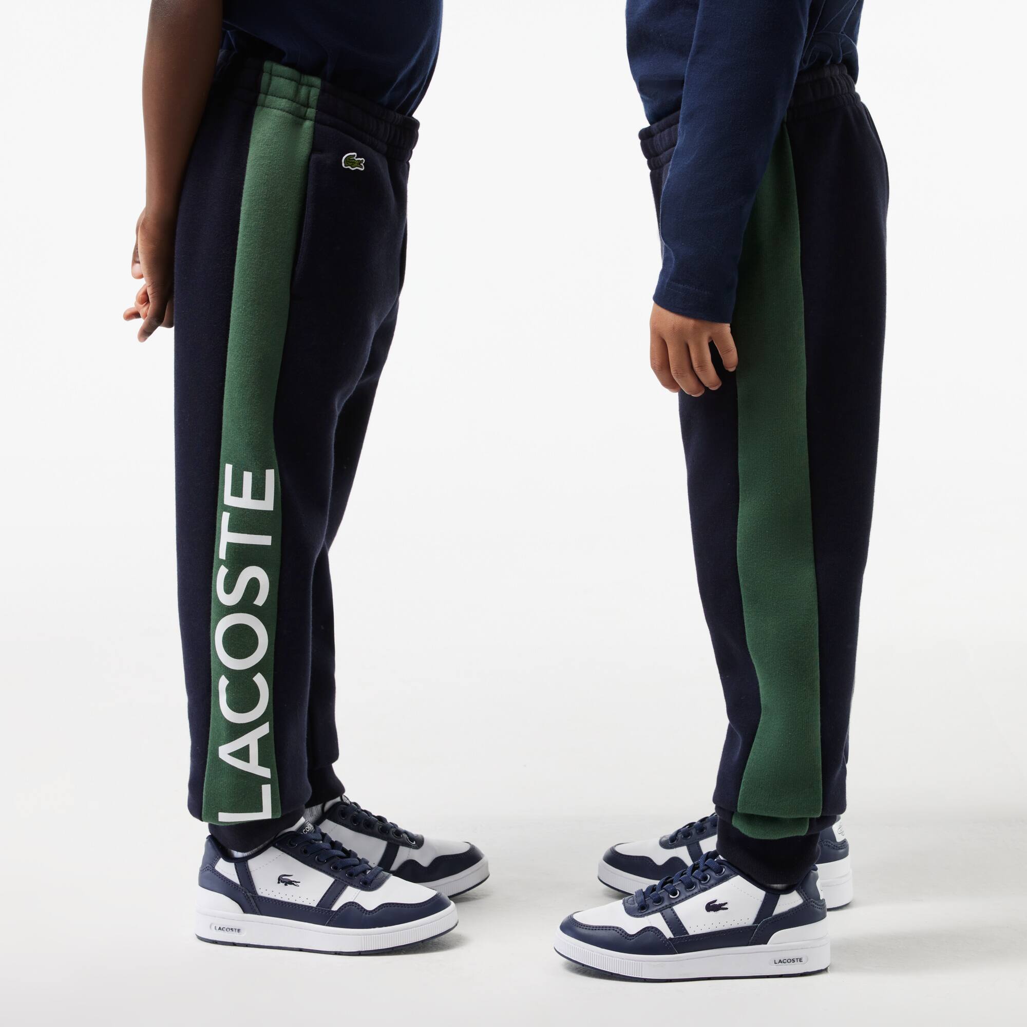 Pantalon de survêtement enfant Lacoste en coton biologique et polyester recyclé Pantalons & Shorts - Bleu - Lacoste - Enfant