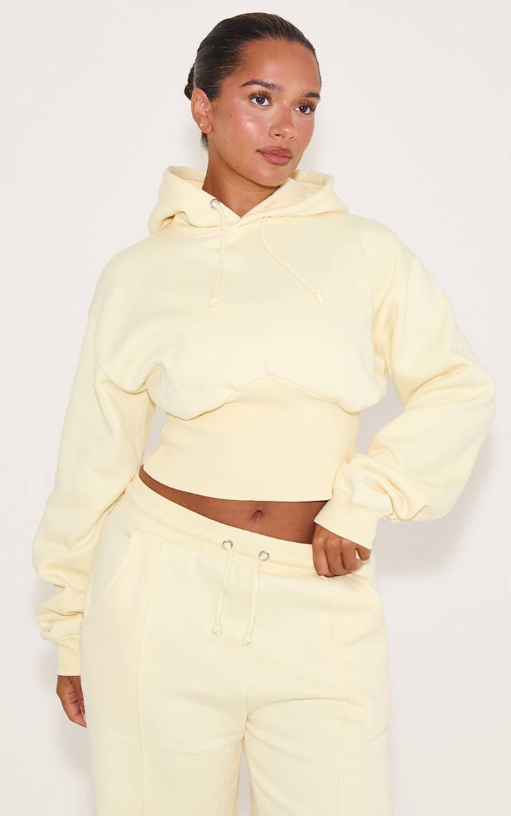 Citron Sweat À Casynthétiqueche Court Taille Froncée Shape