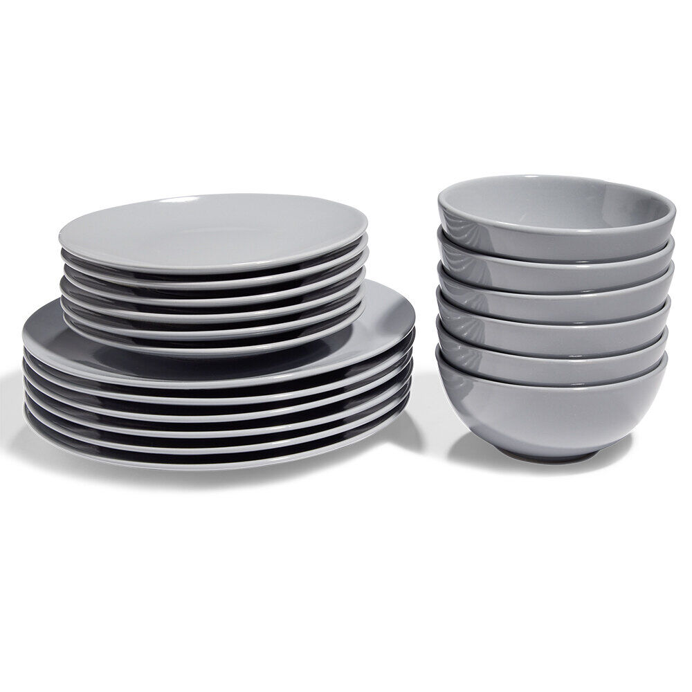 Service vaisselle gris 18pcs