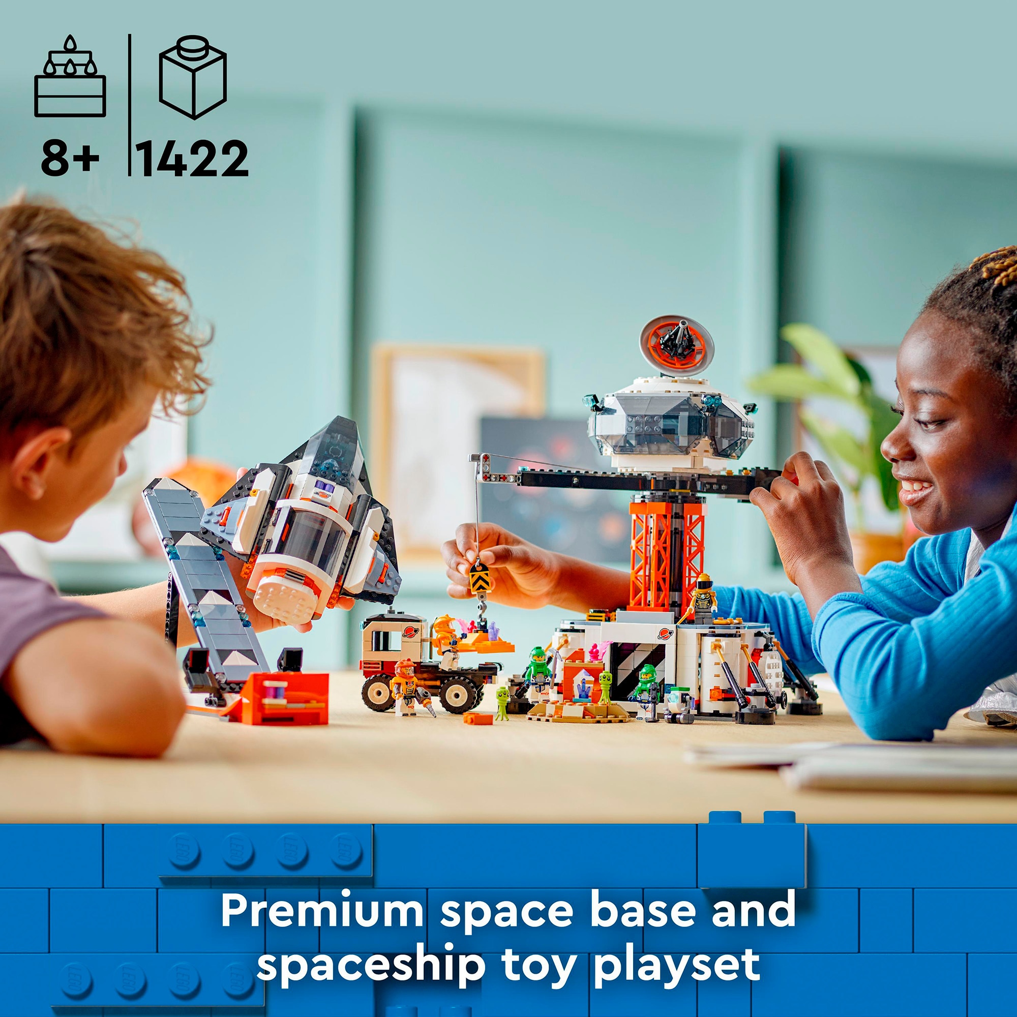 LEGO Konstruktionsspielzeug City Raumbasis mit Startrampe