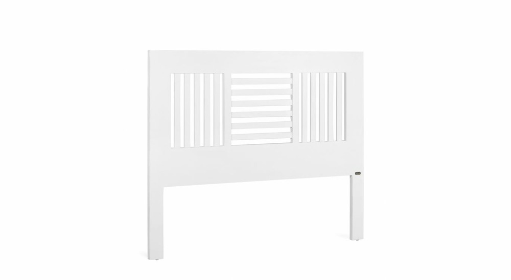 Tête de lit bois blanc 165x3x135cm