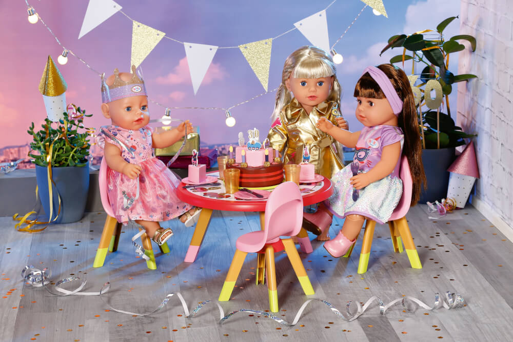 Zapf 831076 BABY born Happy Birthday Partytisch