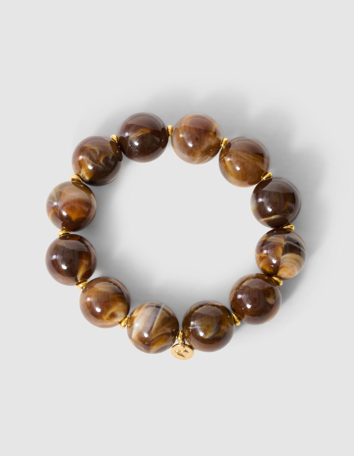 Kralen Armband Bruin