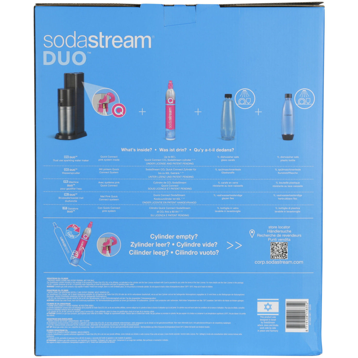 SodaStream Duo CQC inkl. 1 Glaskaraffe