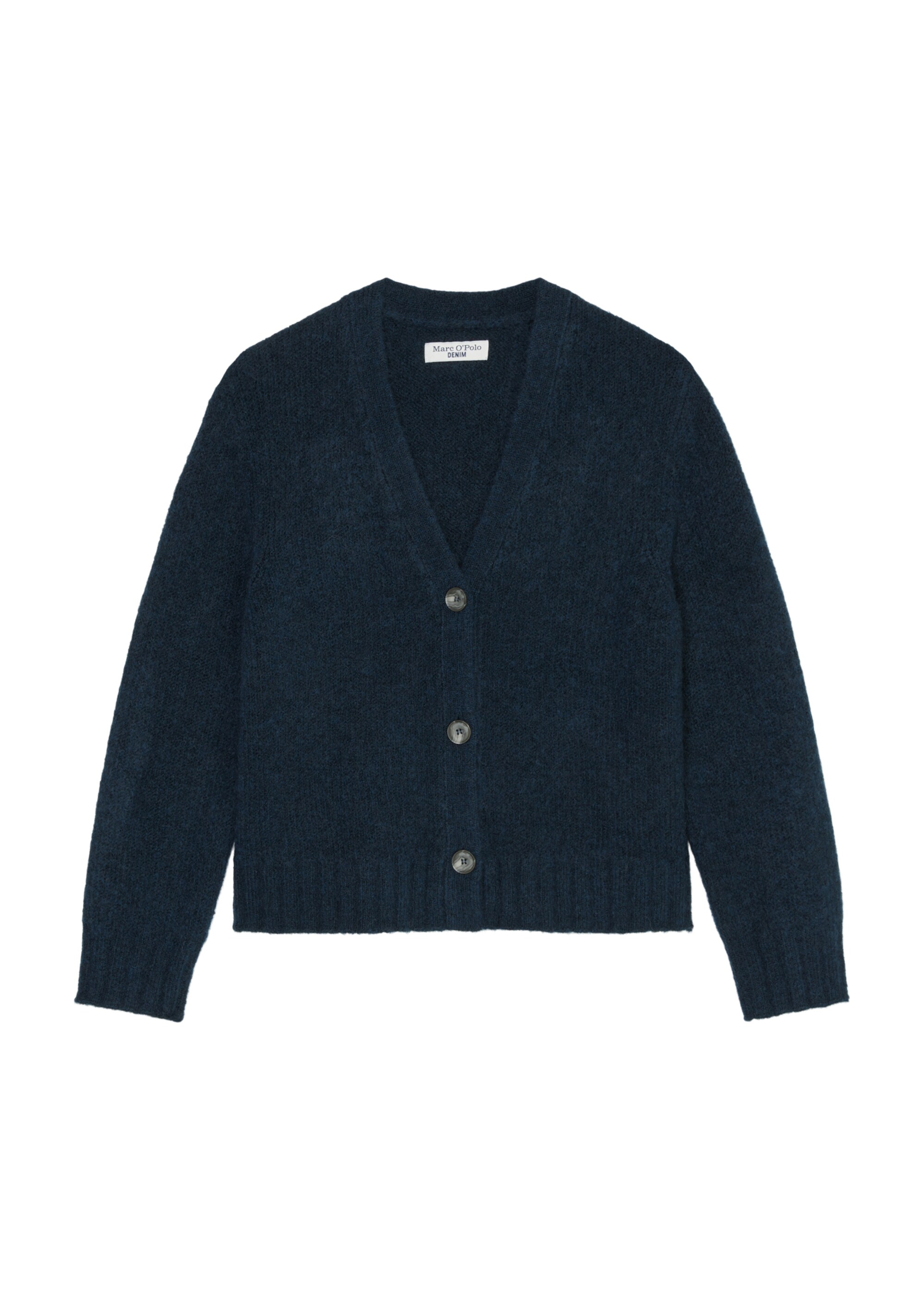 V-Neck-Cardigan relaxedaus kuscheligem Schurwolle-Mohair-Mix