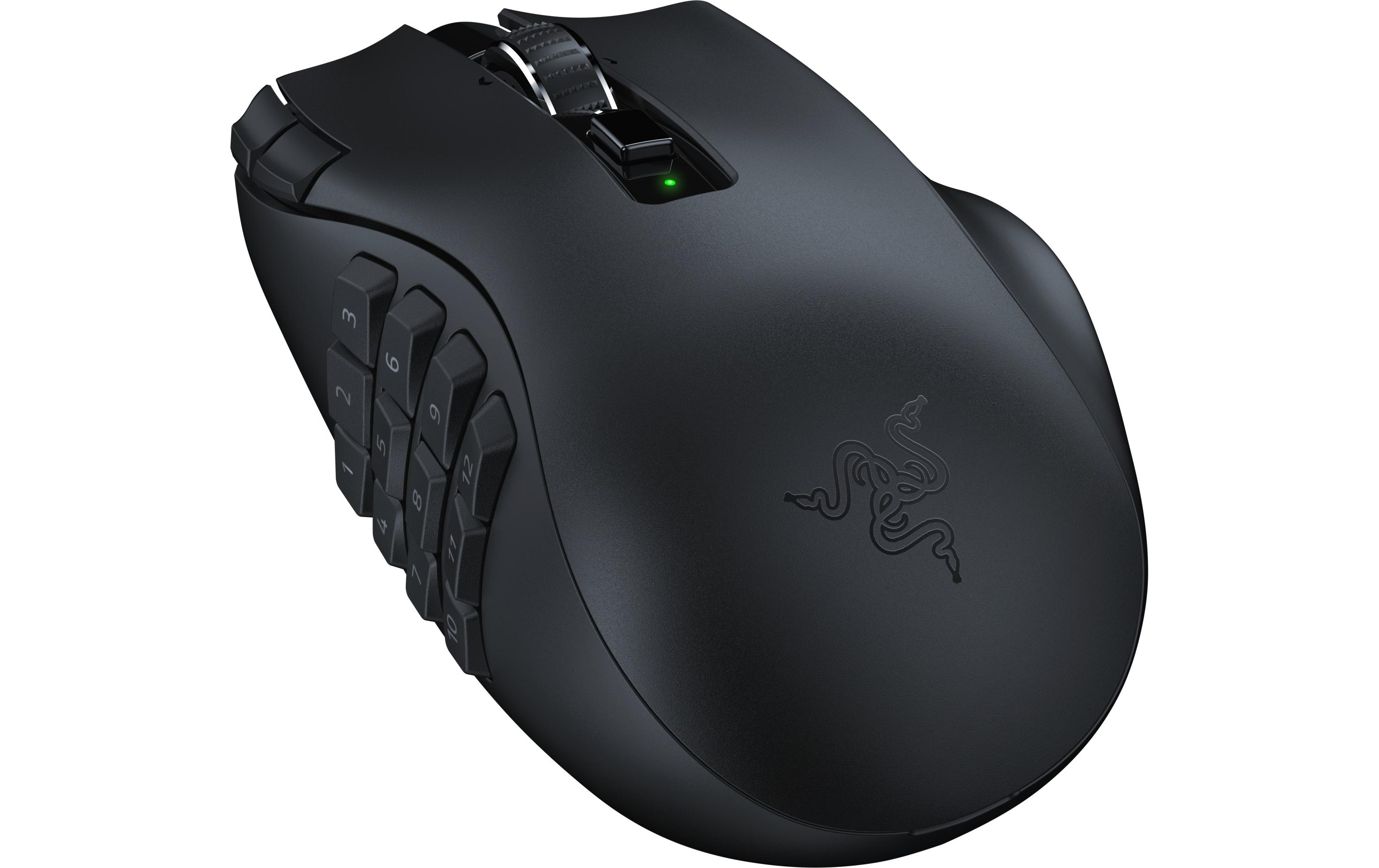 Gaming-Maus Naga V2 HyperSpeedErgonomische, kabellose Gaming-Maus mit optischem 30'000 dpi Sensor