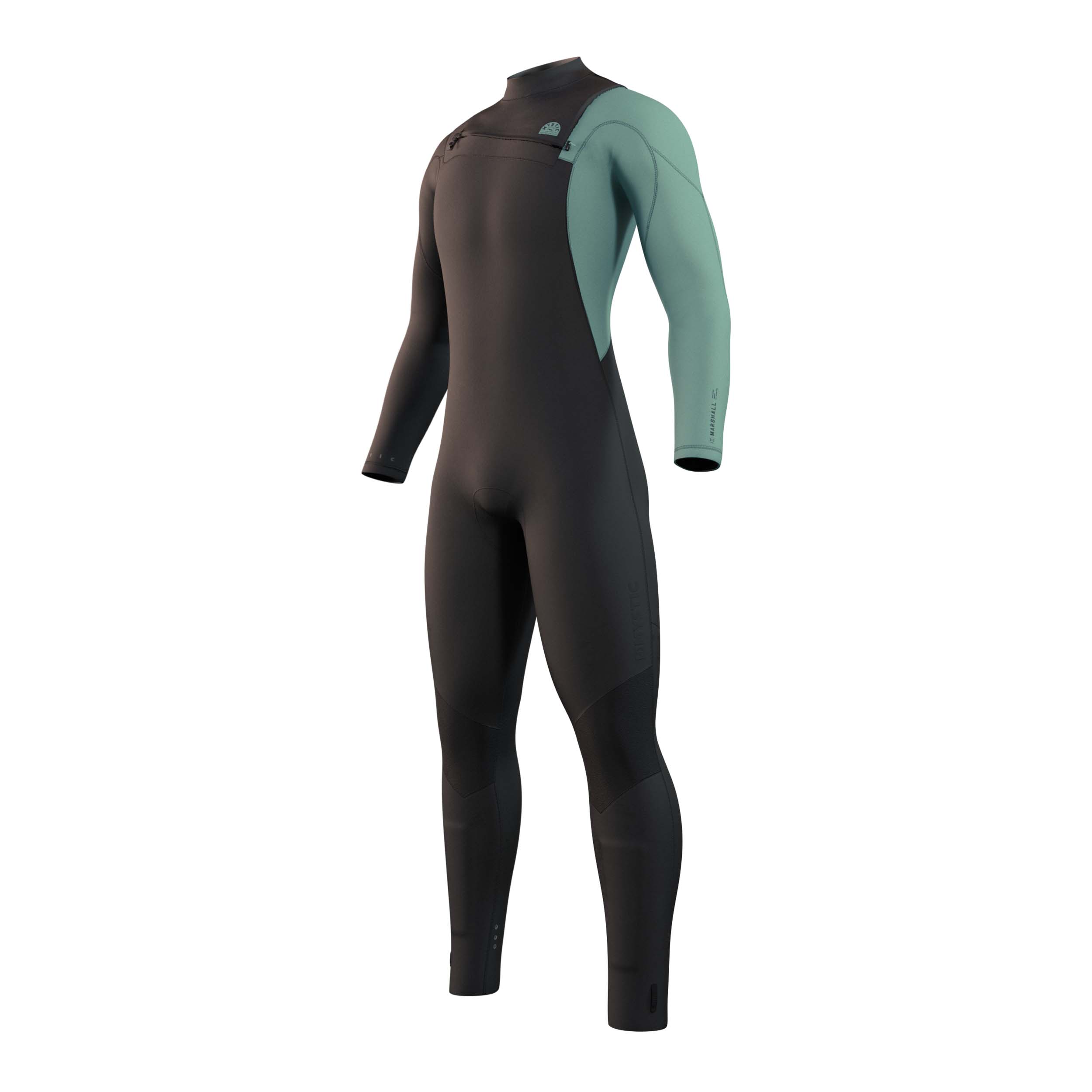 Mystic Marshall Fullsuit 5/3mm Fzip -2024 Black / Grey