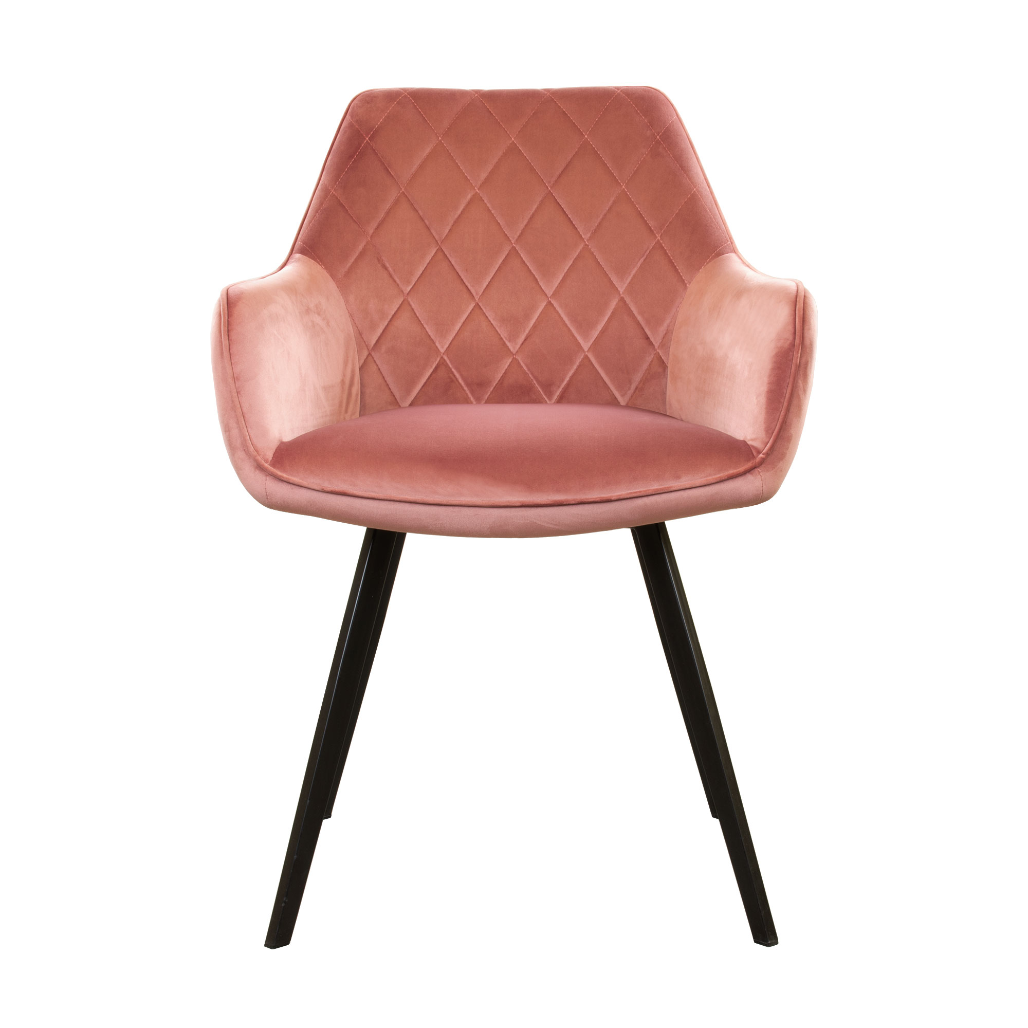 Kick eetkamerstoel  Karl Velvet - roze