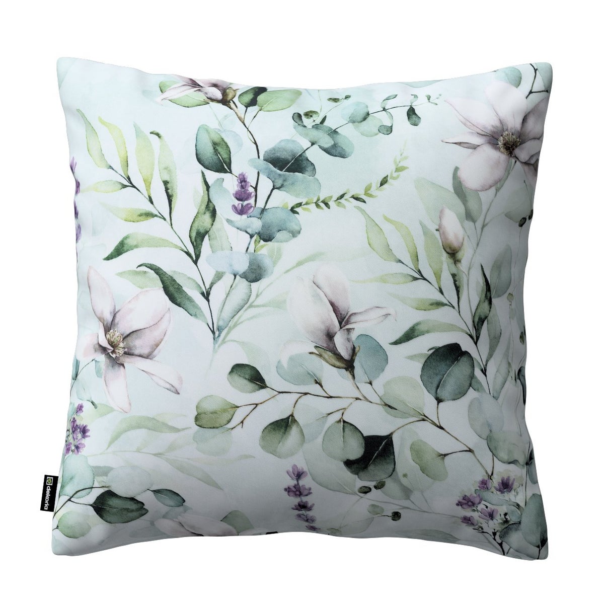 Kussensloop Bloemen groen, 43x43 cm