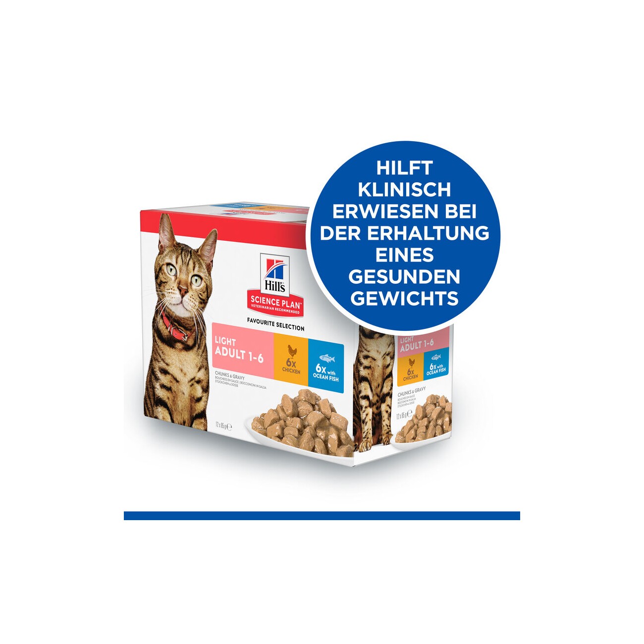 Hill's SCIENCE PLAN Light Adult Multipack Huhn 12x85 g