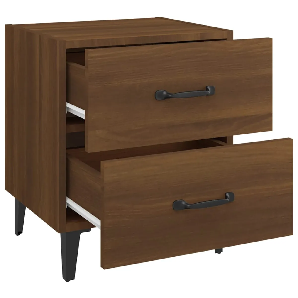 vidaXL Table de chevet - Chêne marron