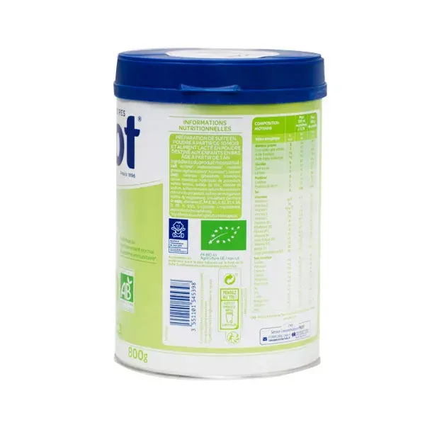 Picot Bio Lait Croissance 3ème Âge 800g