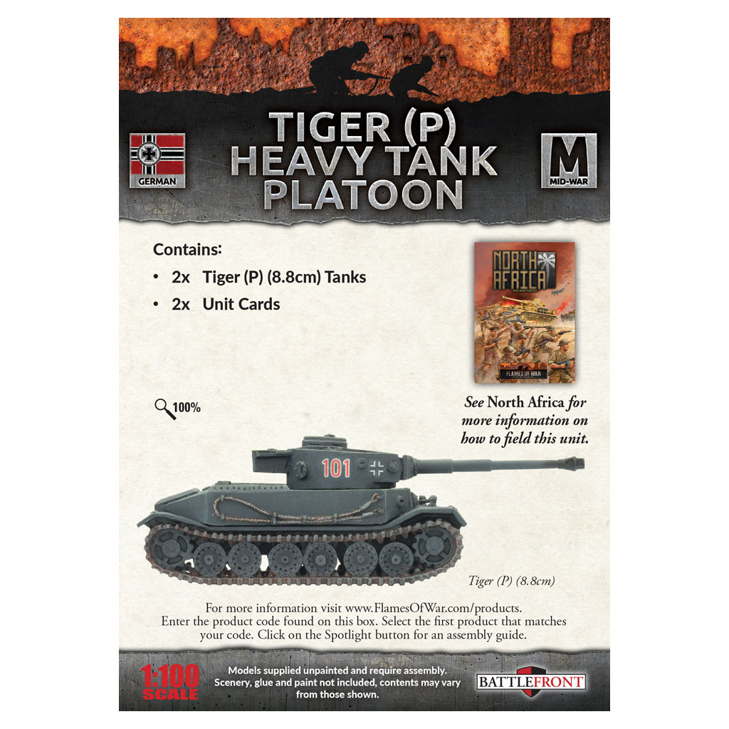 Flames of War - Tiger (P) Heavy Tank Platoon