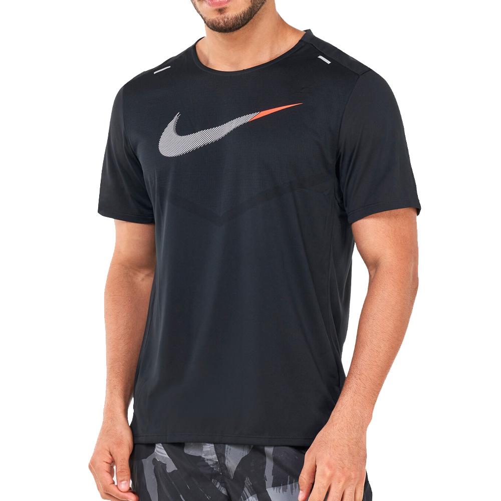 Nike T-shirt Noir Homme Nike Rise