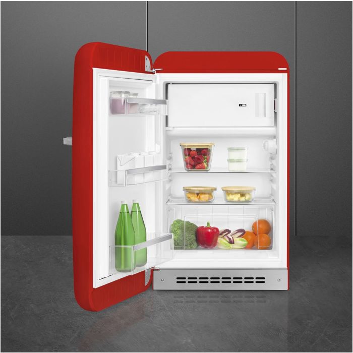 SMEG Stand-Kühlschrank 50's Retro Style FAB10LRD5 Rot
