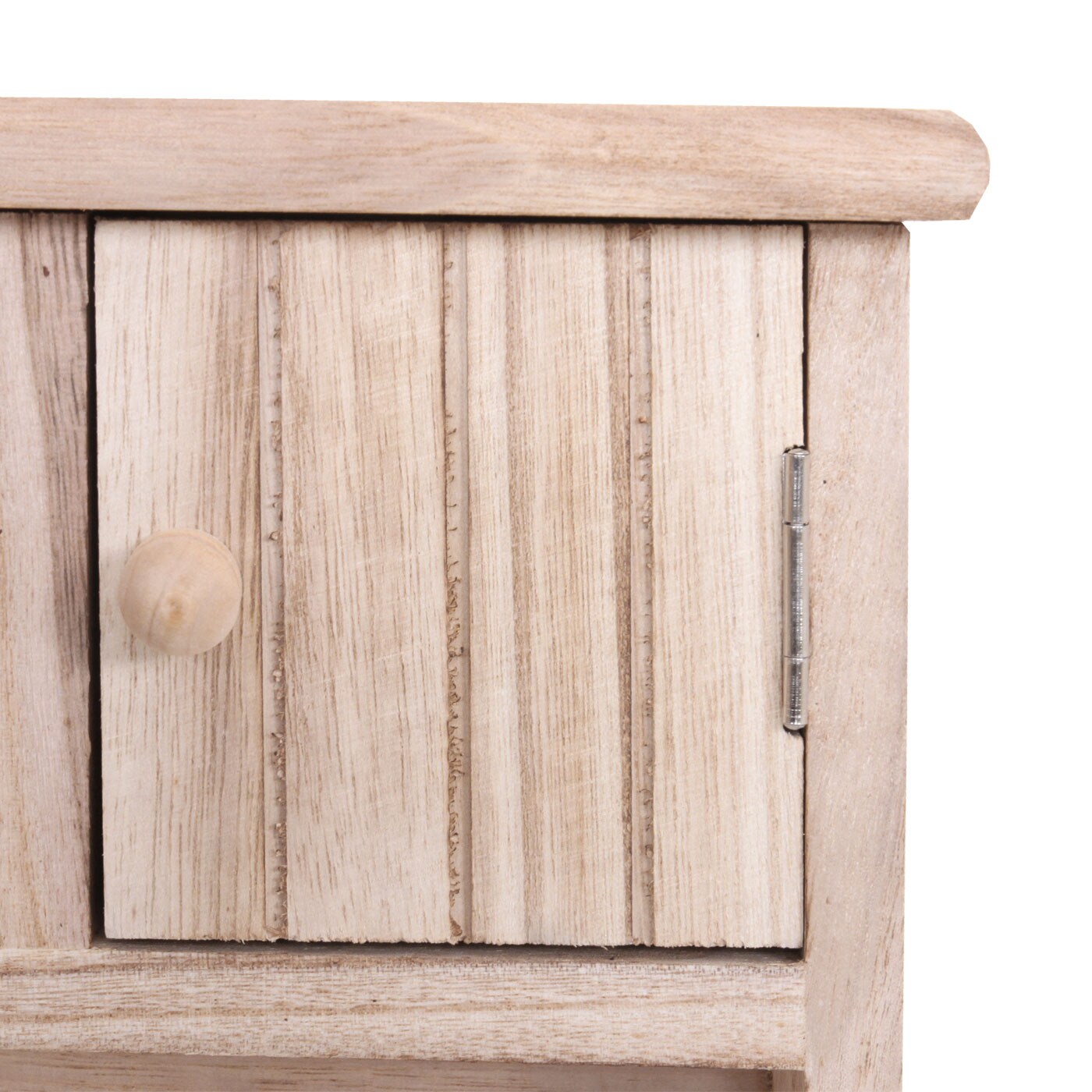 Schlüsselbrett MCW-A48, Schlüsselkasten Schlüsselboard mit Türen, Massiv-Holz MVG-zertifiziert ~ natur