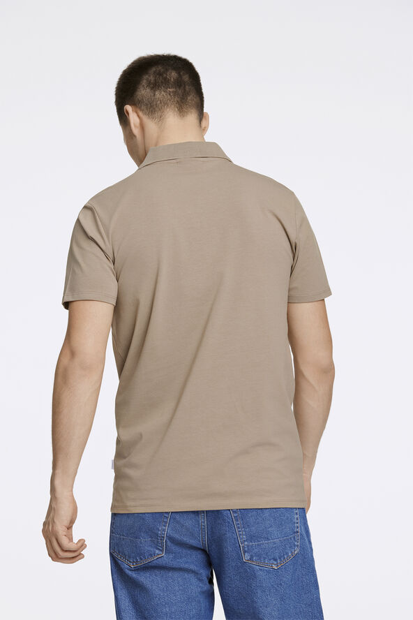 Lindbergh Stretch polo shirt S/S Sand