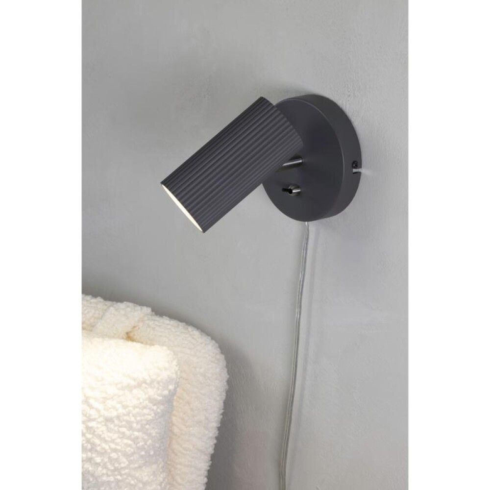 COSTILLA VEGG MARKSLÕJD1L MØRKGRÅ/ SATIN NICKEL