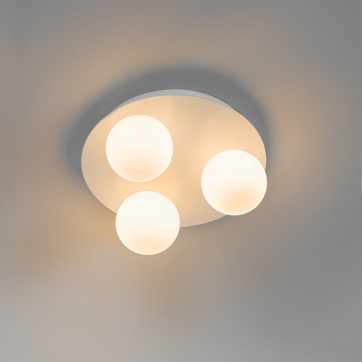 Moderne badkamer plafondlamp wit 3-lichts - Cederic