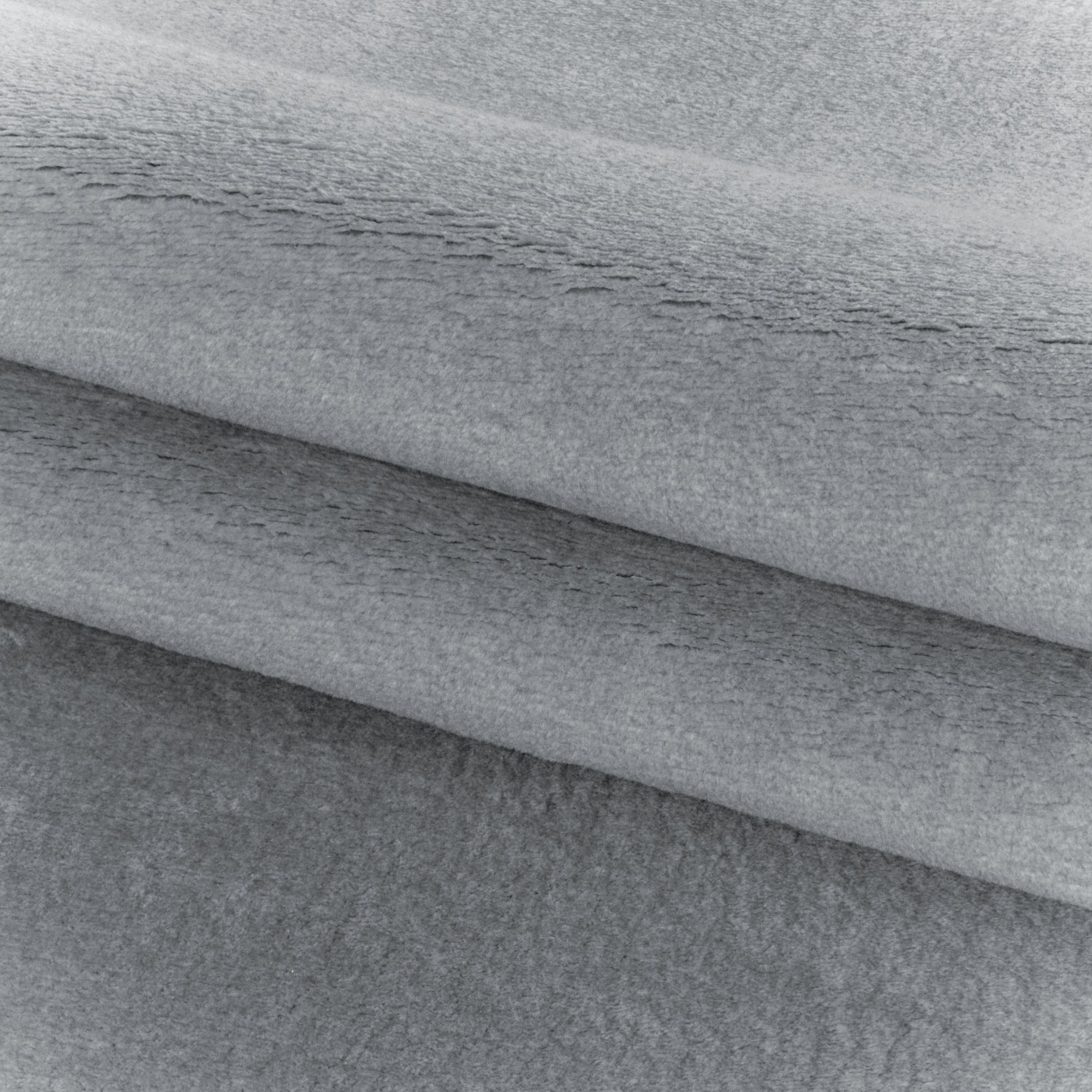 Waschbarer Runde Teppich, Kurzflor Flauschig Weich, Einfarbig, Felloptik, Soft