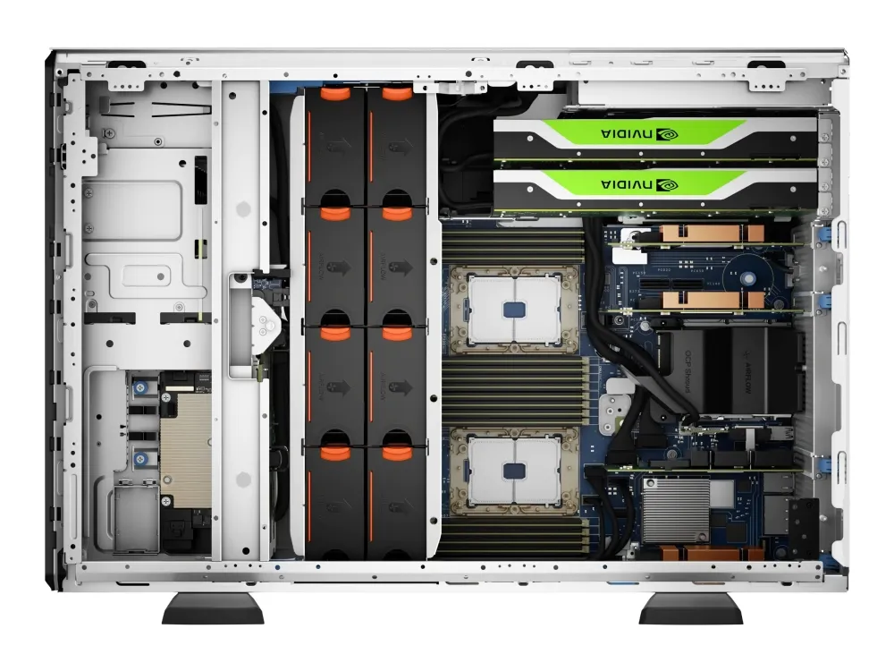 Dell PowerEdge T550 - Server - tower - 5U - 2-vejs - 1 x Xeon Silver 4309Y / op til 3.6 GHz - RAM 16 GB - SAS - hot-swap 2.5