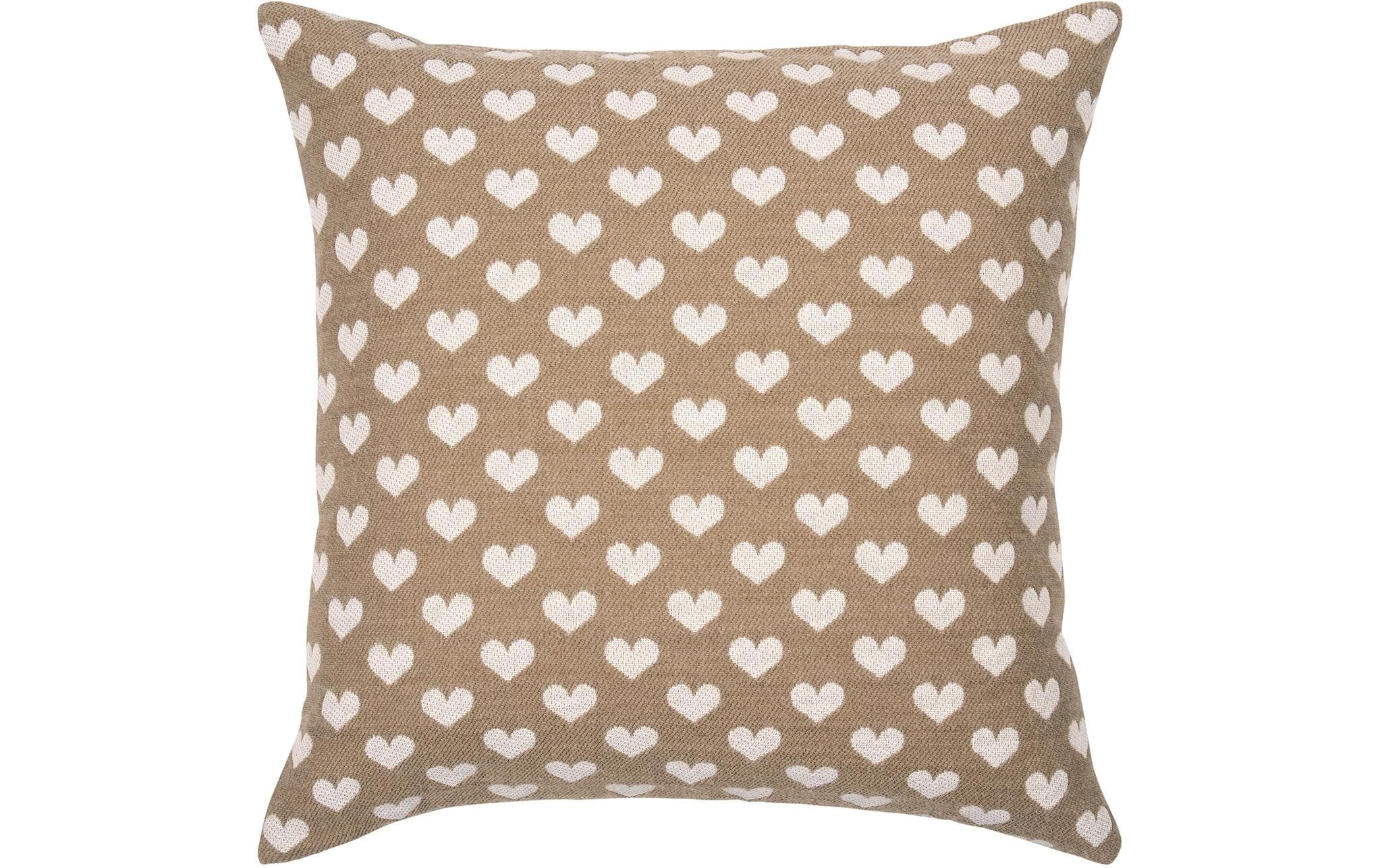 Kissenbezug Heart 45 x 45 cm, SandKissenhülle
