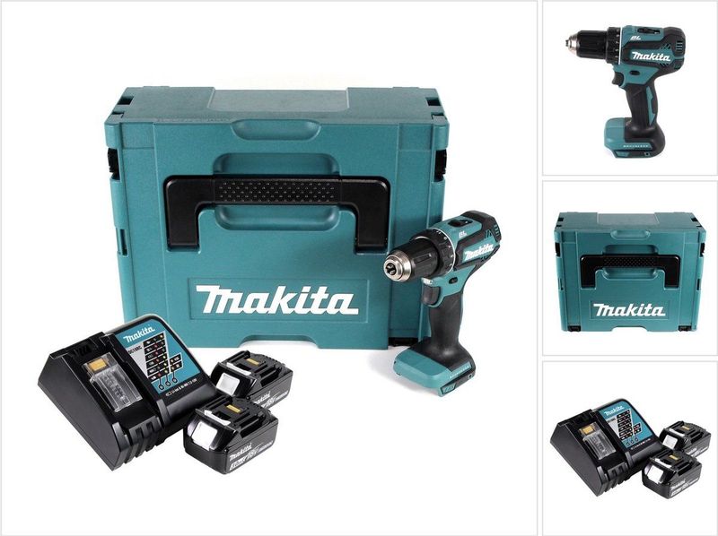 Makita DDF485RFJ 18V - Accuboor-/schroefmachine - 3,0 Ah accu (2 st)