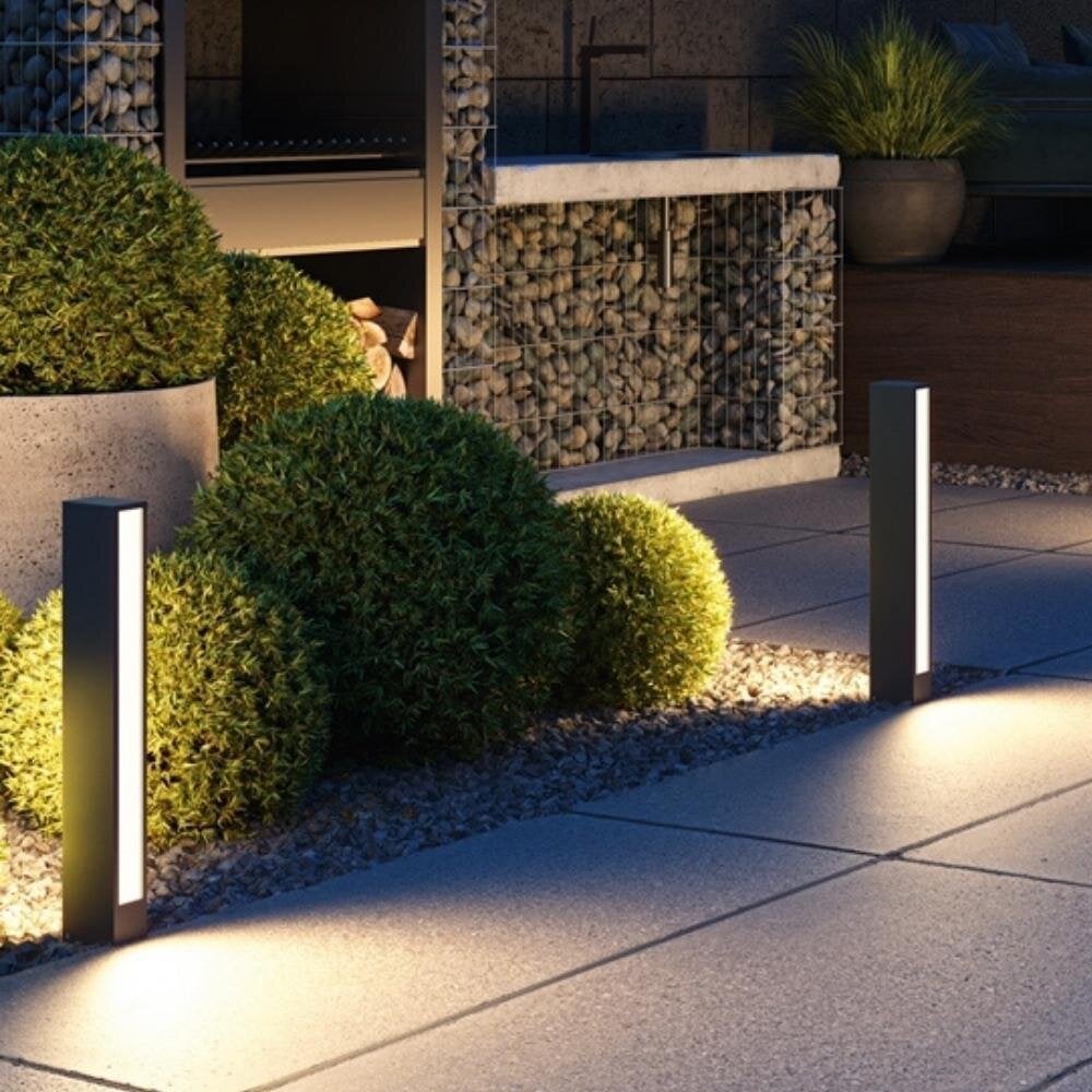 LED-padverlichting voor binnenplaats in grafiet, 12W, 450lm, IP65