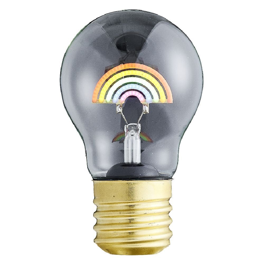 Ampoule USB rechargeable filament LED arc-en-ciel multicolore Ø7xH12cm