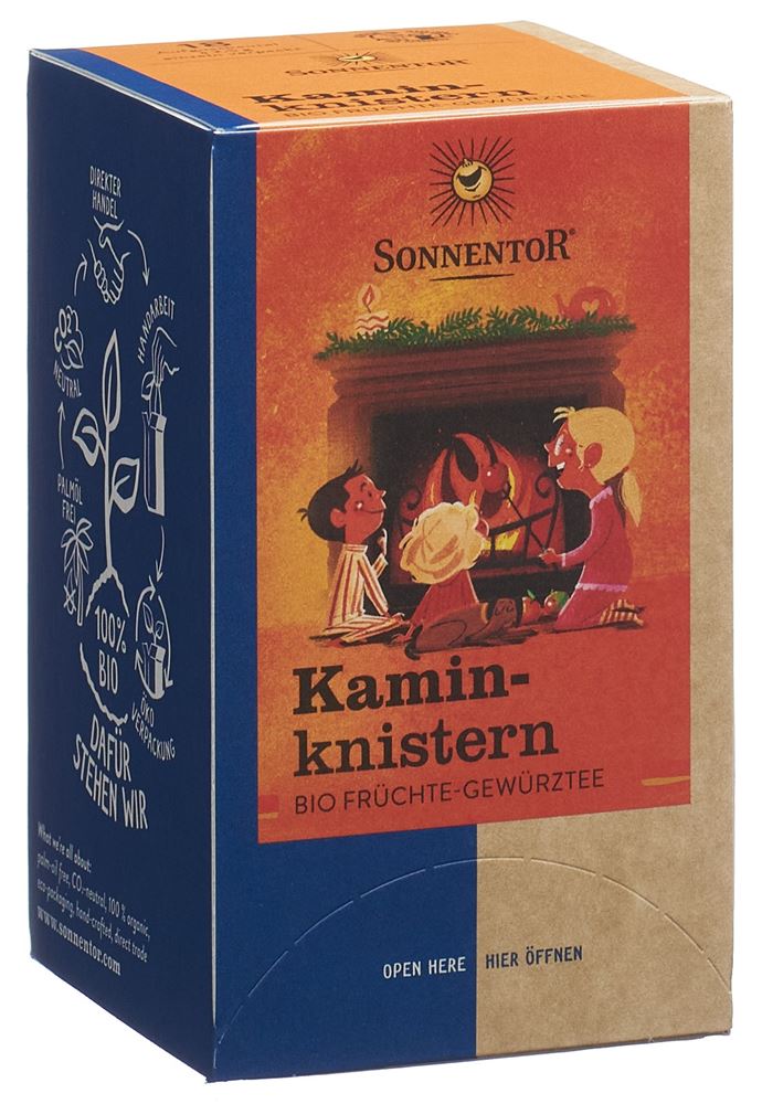 SONNENTOR Kaminknistern Tee Tees BIO Btl 18 Stk