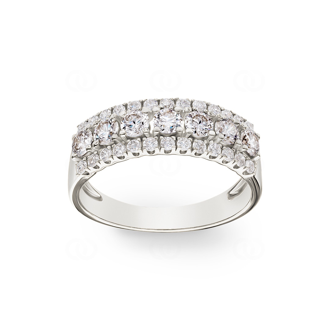 1.01 Karat Diamantring 750/18 K Weissgold
