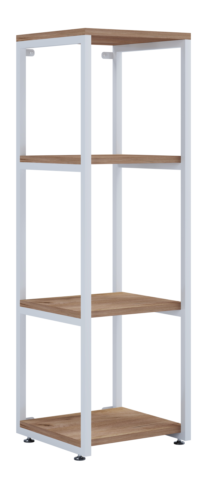 Standregal BITILA L - weiß - Honig Eiche