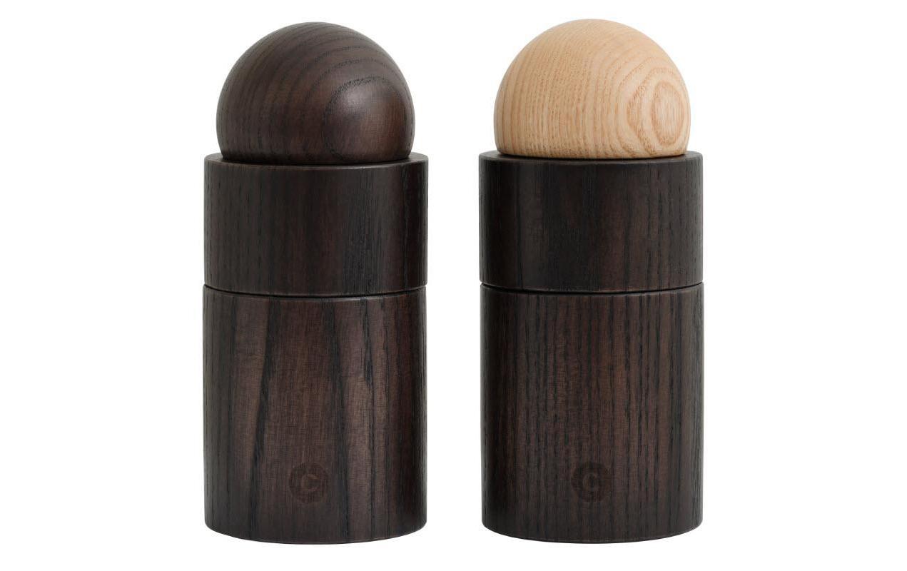 Gewürzmühle Aarhus 2 Stück, 12 cm, BraunManuelle Gewürzmühlen